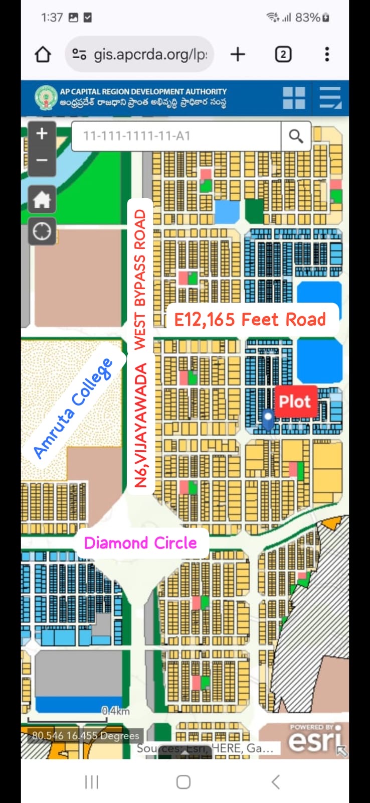 Commercial plots in Nowlur, Amaravathi