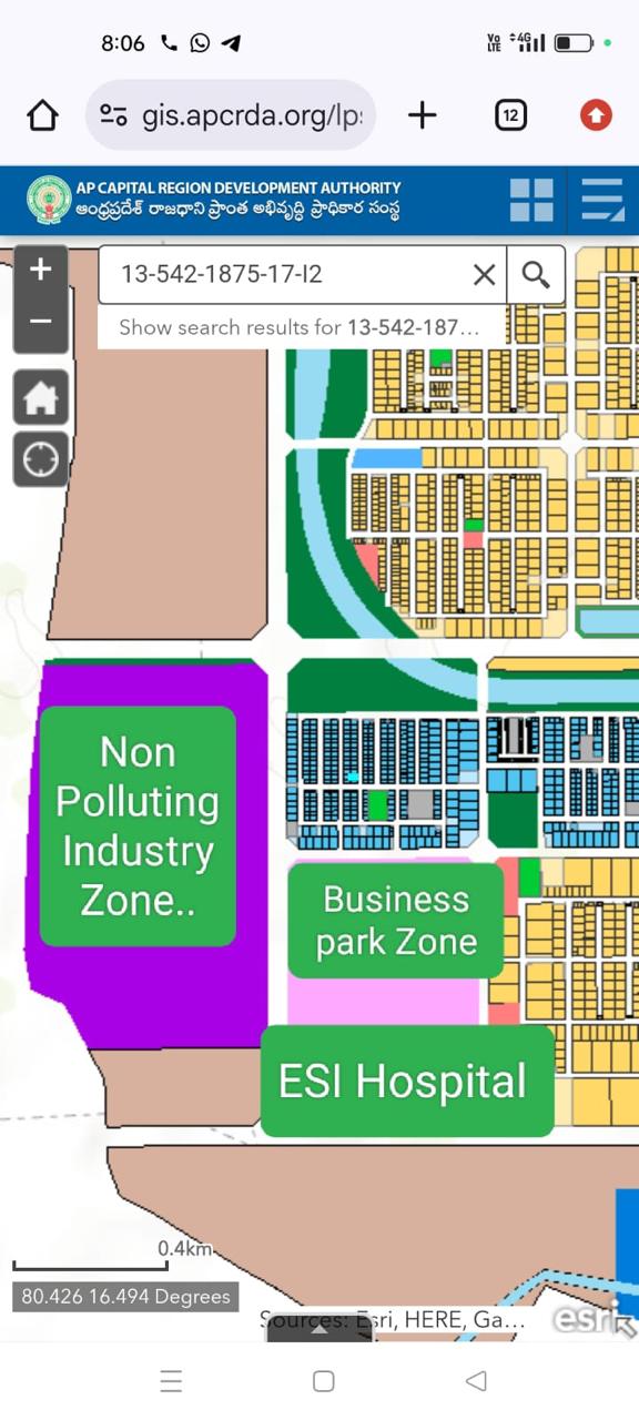 Commercial plots in Nekkallu, Amaravathi