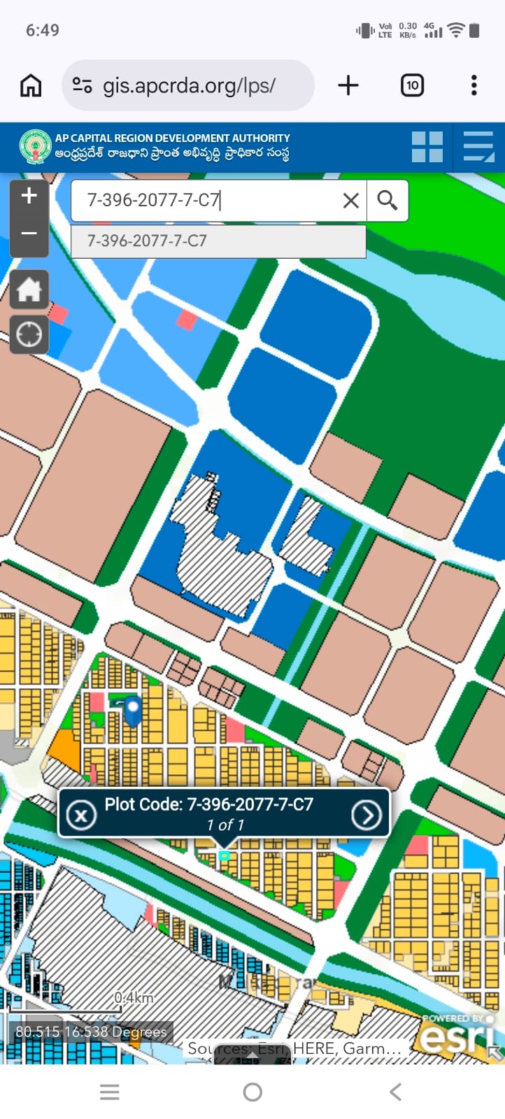 Residential plot in Uddandarayunipalem, Amaravathi