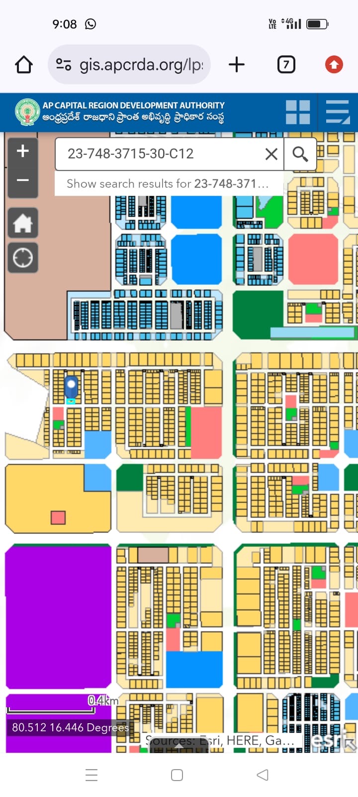 Residential plot in Kuragallu, Amaravathi