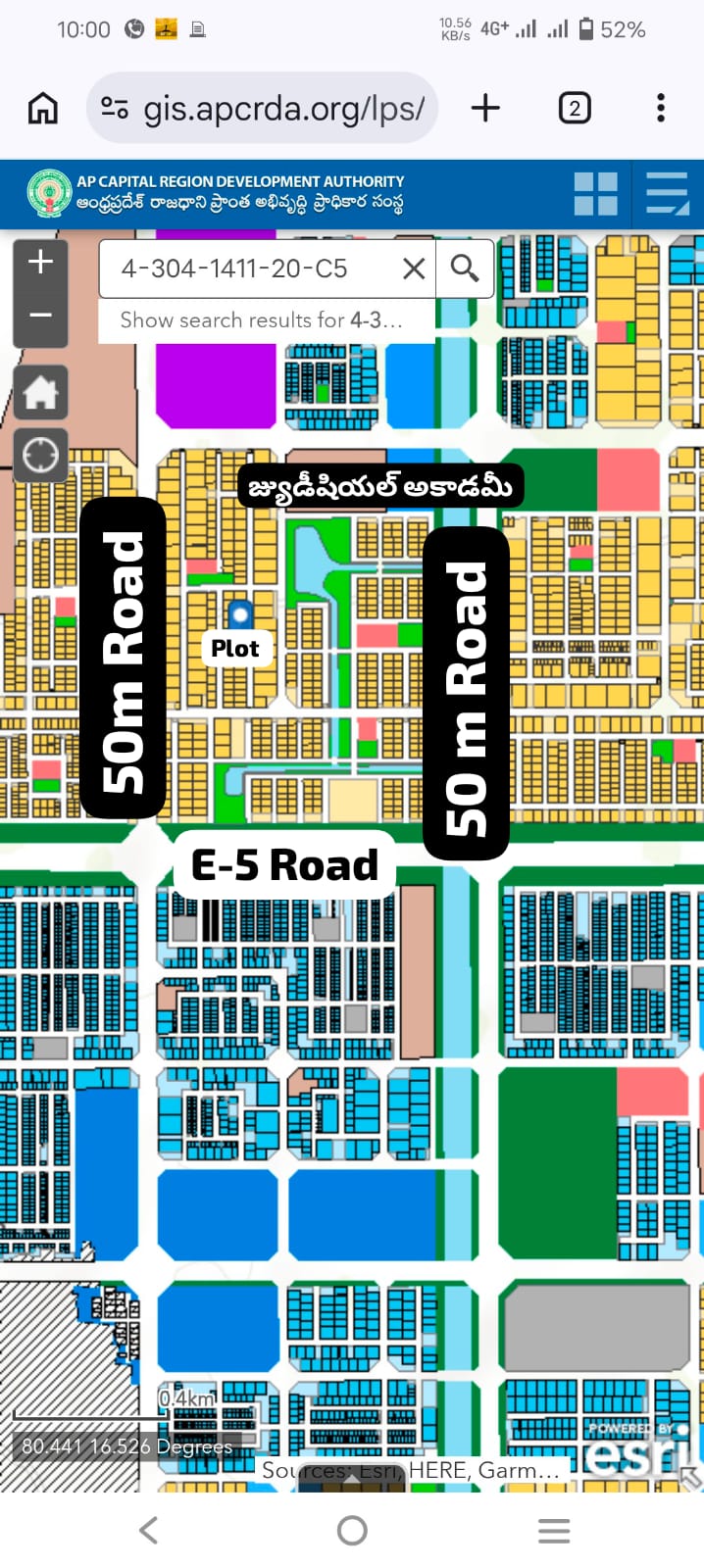 Residential plot in Pitchikalapalem, Amaravathi