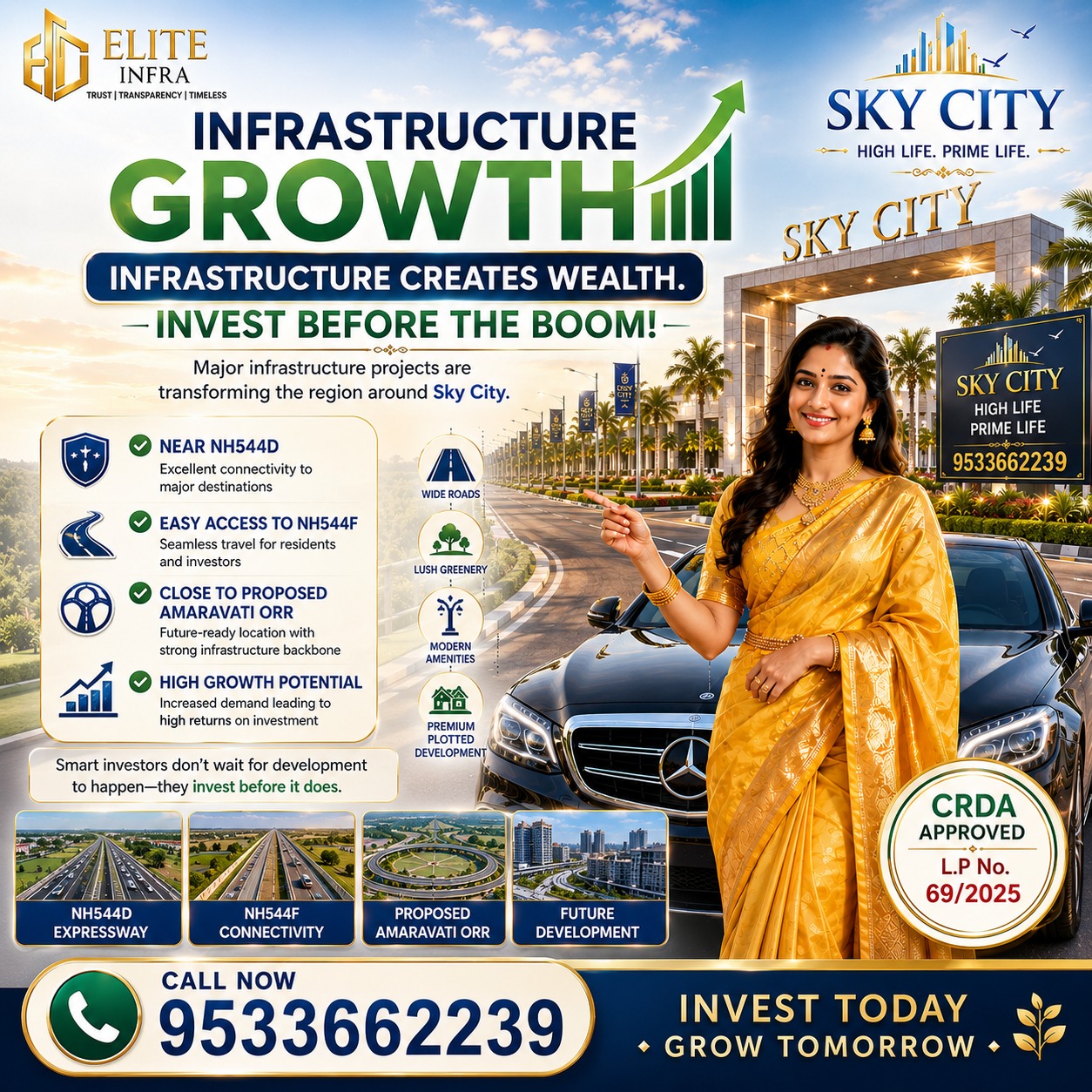 Residential plot in Dokiparru,Guntur, Amaravathi