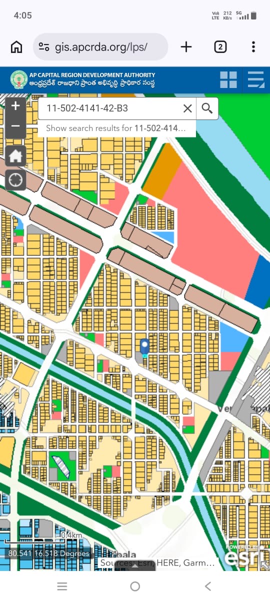 Residential plot in Mandadam, Amaravathi