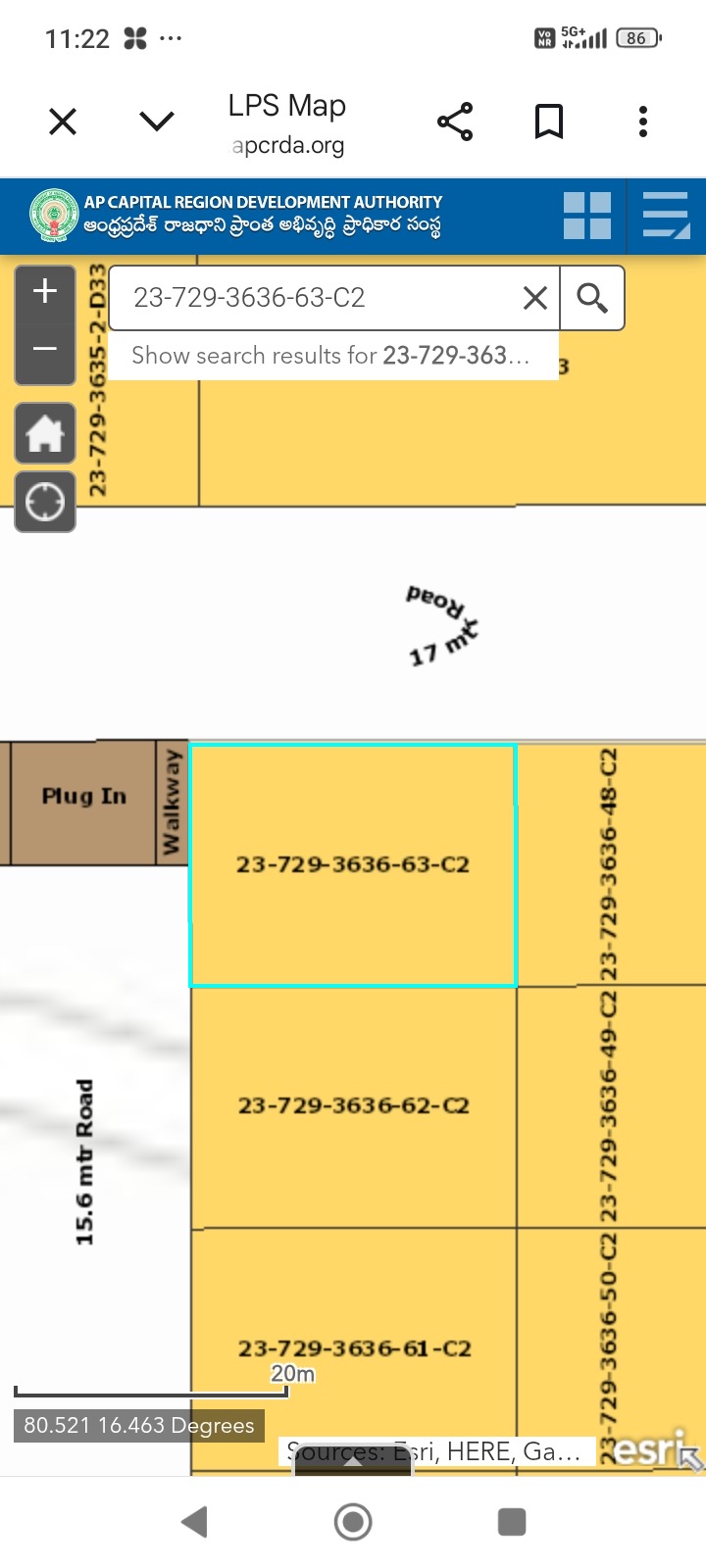 Residential plot in Kuragallu, Amaravathi