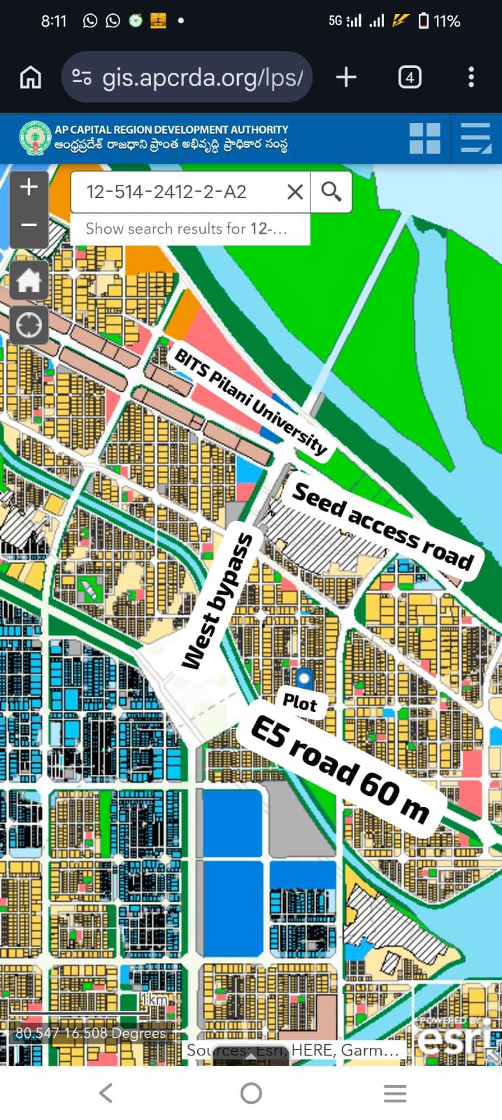 Residential plot in Venkatapalem, Amaravathi