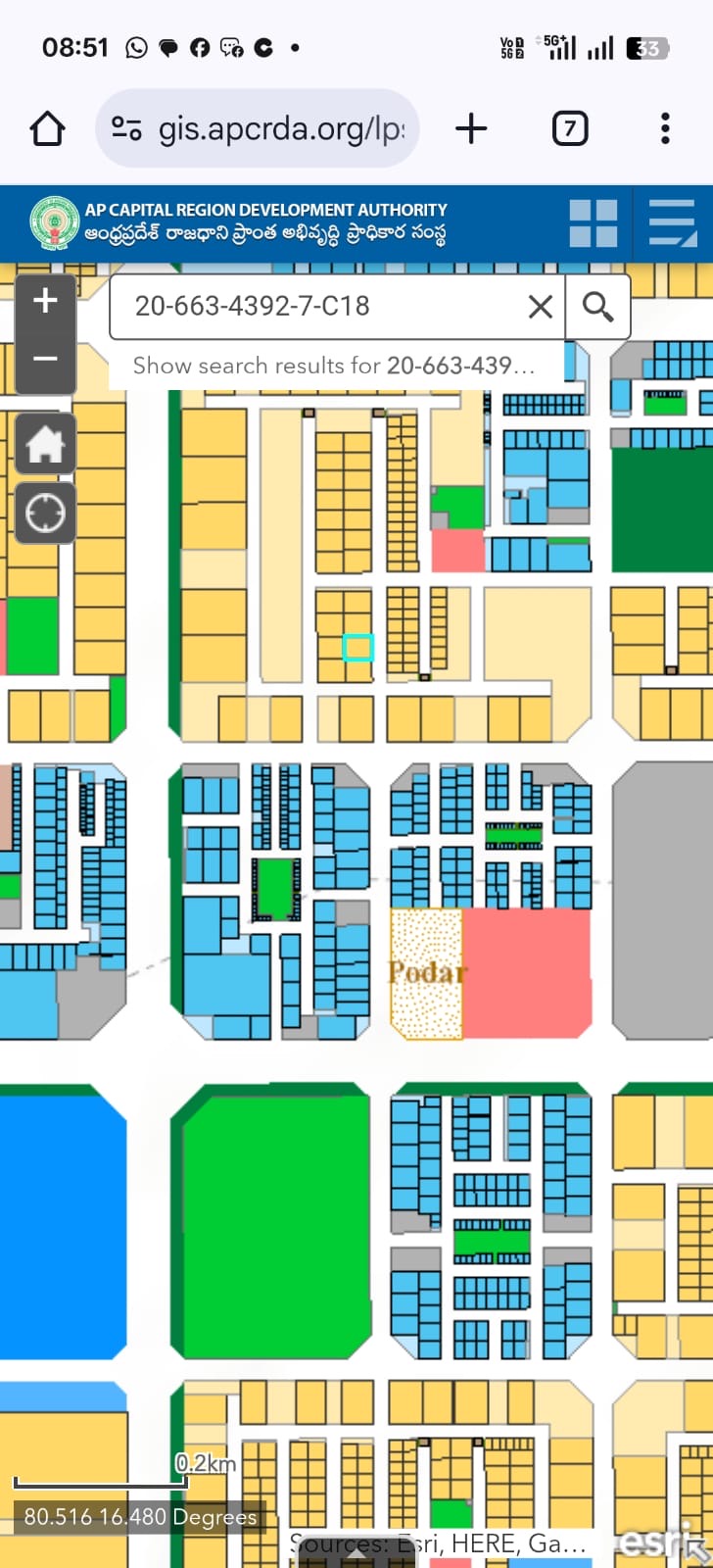 Residential plots in Mandadam, Amaravathi