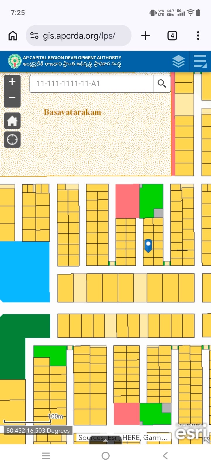 Residential plot in Thullur, Amaravathi