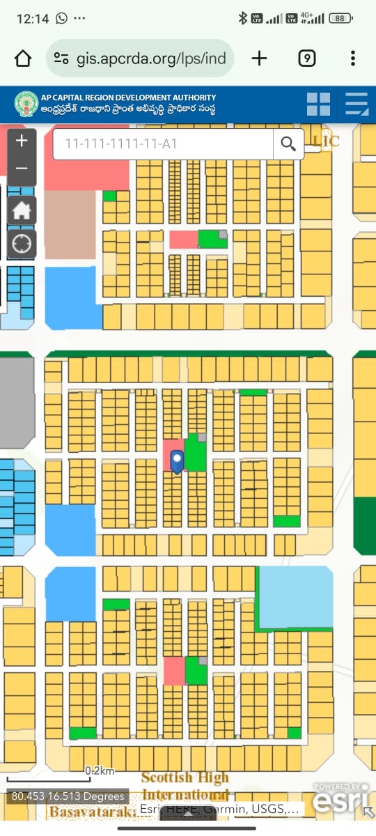 Residential plot in Thullur, Amaravathi