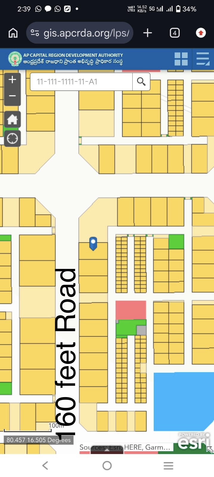 Residential plot in Thullur, Amaravathi