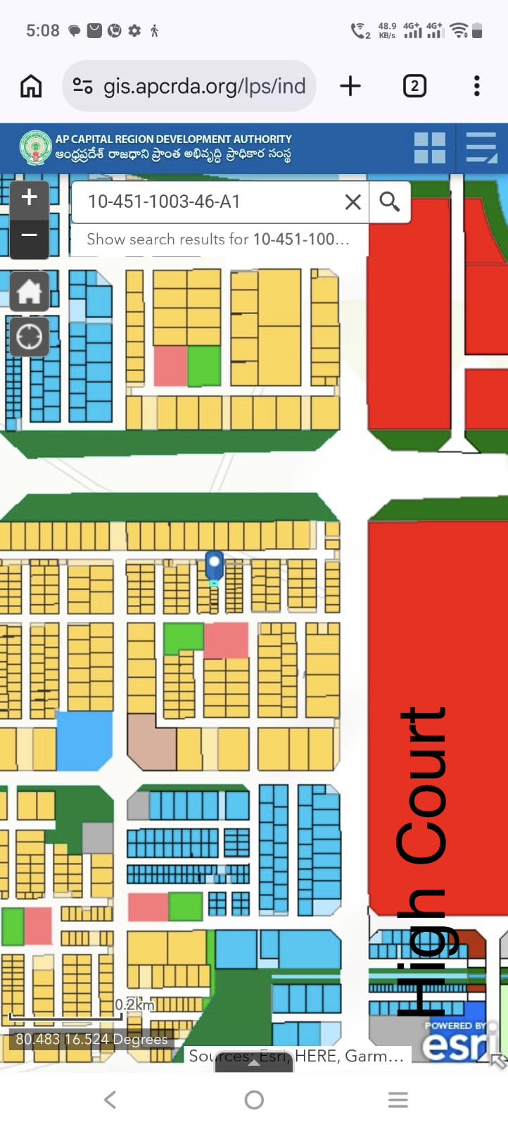 Residential plot in Nelapadu, Amaravathi