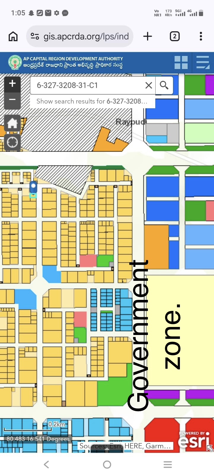 Residential plot in Rayapudi, Amaravathi