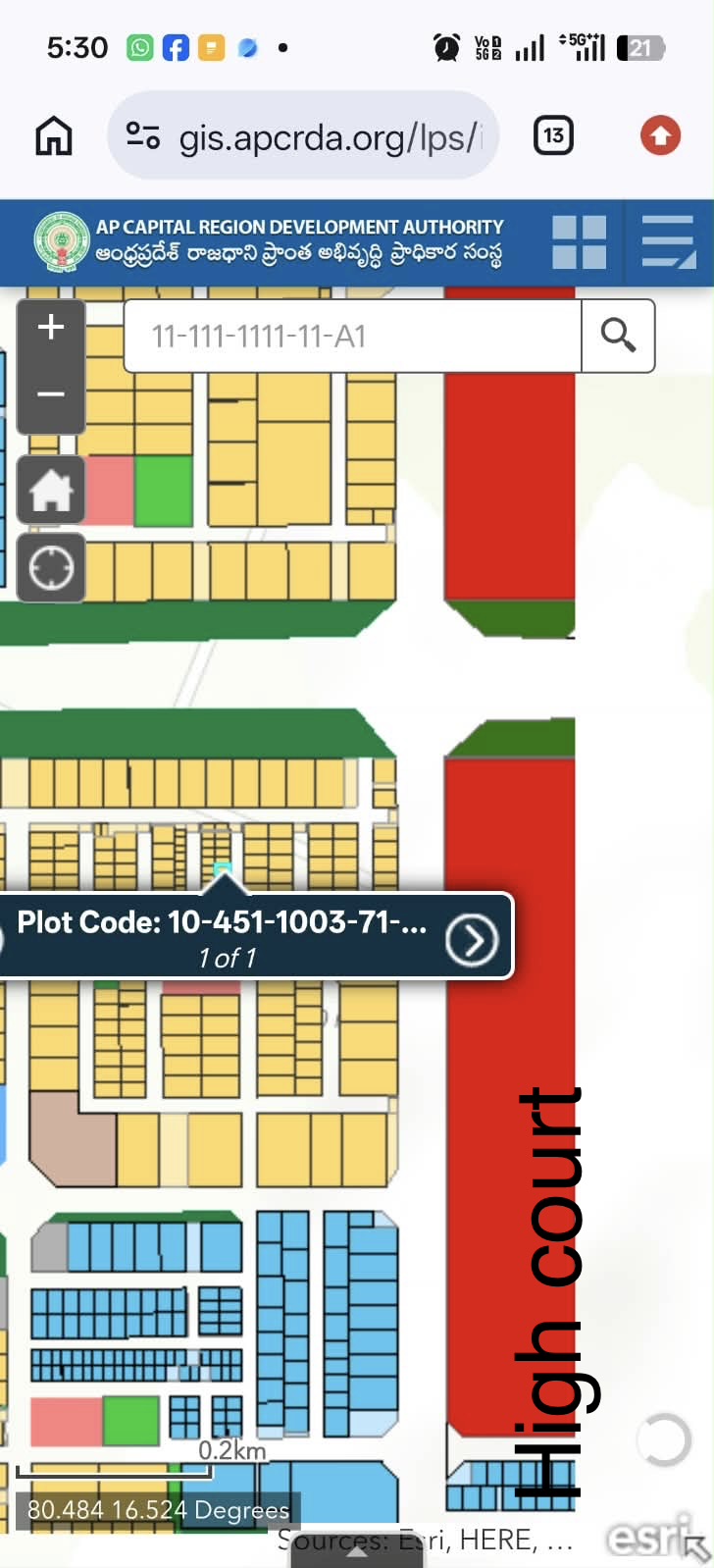 Residential plot in Nelapadu, Amaravathi