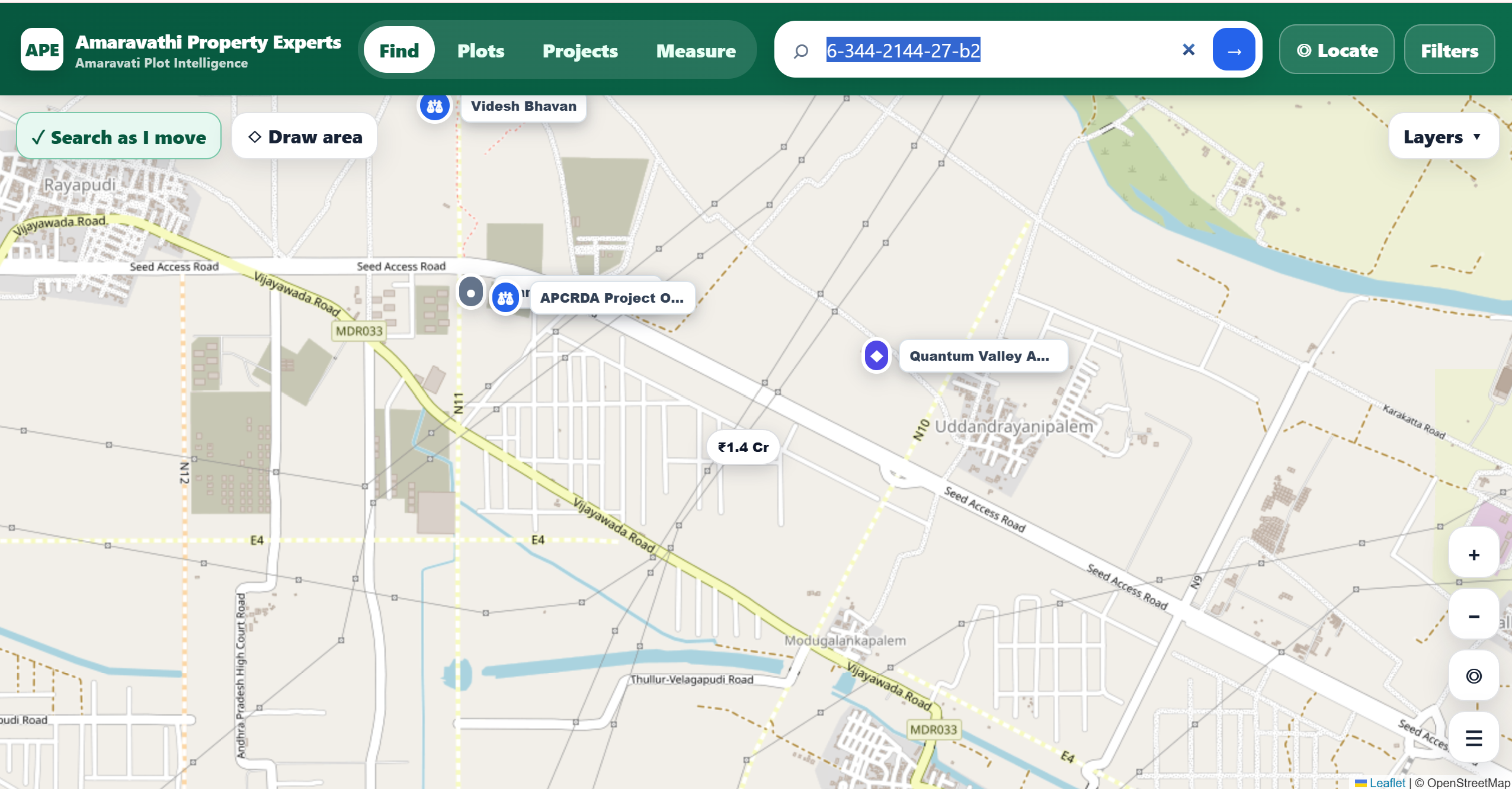 Residential plot in Lingayapalem, Amaravathi
