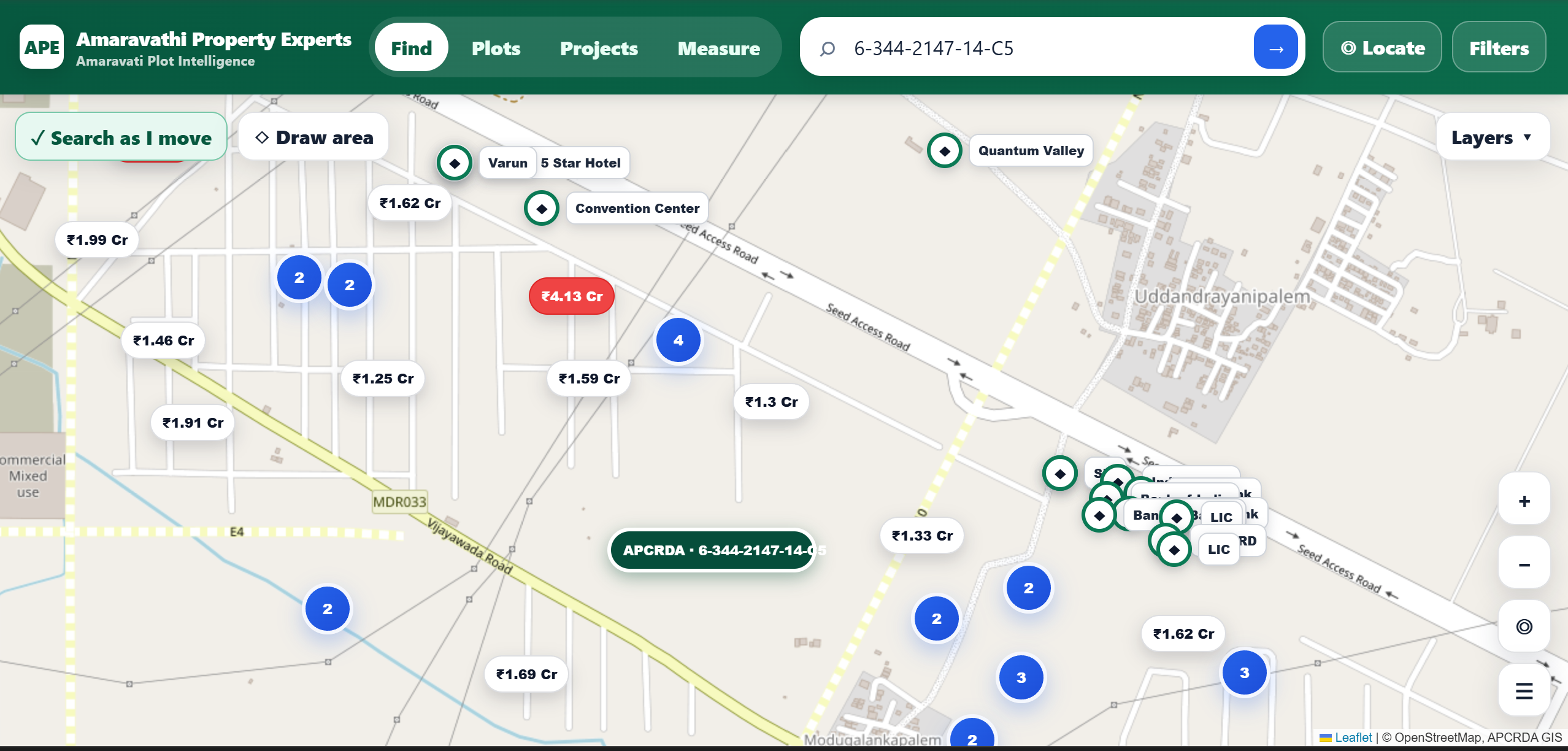 Residential plot in Lingayapalem, Amaravathi