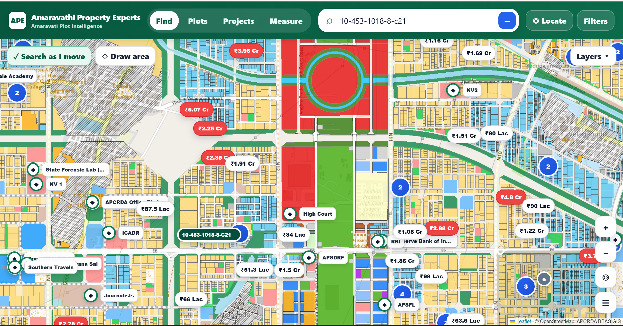Residential plot in Nelapadu, Amaravathi